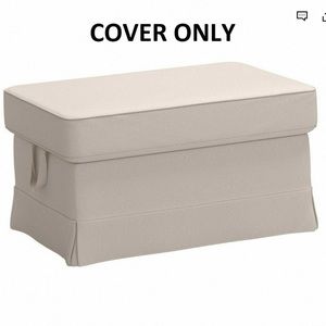 IKEA Ektorp Bromma Ottoman Cover Lofallet Beige NEW